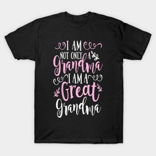 I Am Not Only A Grandma I Am A Great Grandma T-Shirt